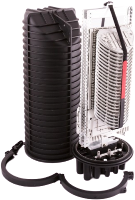 Commscope Dome closure BE6, heat schrink, 6 poorts, incl. testventiel
