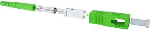 UCS SC/APC SM SX connector groen