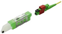 Diamond Fiber box 19'' 1HE 01-24F SX E-2000/APC 0.1dB IP65 connector RVS 2 splice tray-2
