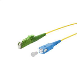UCS Patchkabel OS2, E2000/APC-SC/UPC, simplex, 2mm, geel. (Kies lengte)