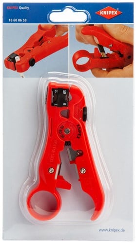 KNIPEX afstripgereedschap voor coax- & datakabel