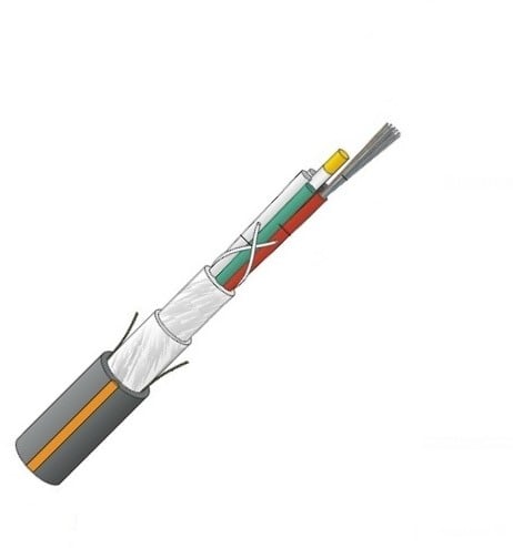 Datwyler Glasvezelkabel FO outdoor 144v (12x12), wbGGT HP / A-DQ(ZN)B2Y, OS2, Fca, zwart.