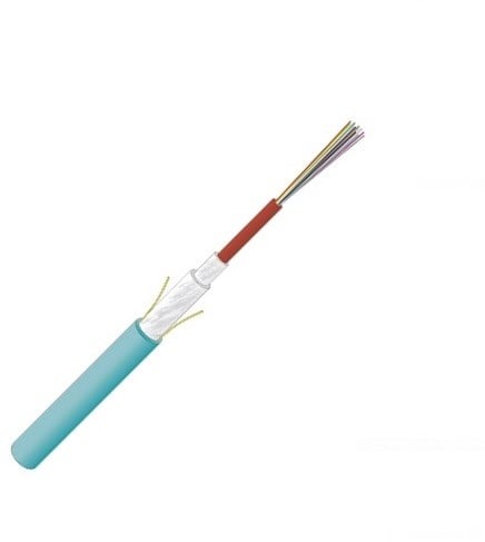 Datwyler Glasvezelkabel FO indoor Dca, ZGGFR / J-B(ZN)BH BL, OM3, 4v(1x4) turquoise.
