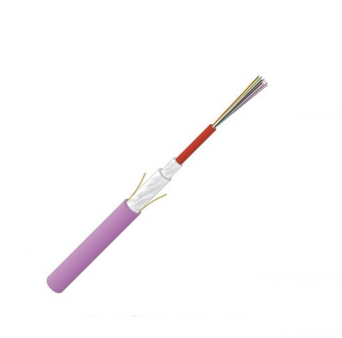 Datwyler Glasvezelkabel FO indoor, ZGGFR / J-B(ZN)BH, OM4, 4v(1x4) Cca paars