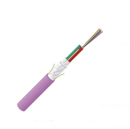 Datwyler Glasvezelkabel FO universal, paars, 24v, OM4, ZGGFR / U-DQ(ZN)BH, (2x12) Dca.