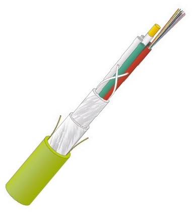 Datwyler Glasvezelkabel FO universal, DLTS wbGGFR / U-BQ(ZN)BH, OM5, limoen groen (kies uw uitvoering)