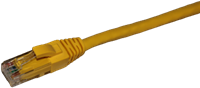Datwyler Patchkabel UTP Cat6, flex, LS0H, geel, 0,5m