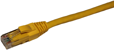 Datwyler Patchkabel UTP Cat6, flex, LS0H, geel, 1m