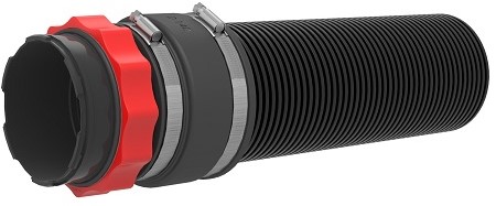 Hauff HSI150 MA168 WR Systeemdeksel voor geribde buizen incl. clipringen voor kabuflex
