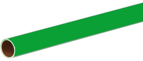 HDPE Eco 100 Beschermbuis gegroefd, 25x2,3 mm, groen <br>Let op: bij kleine aantallen komen er extra verzendkosten bij!