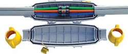 Matrix, Deelbare outdoor mof, HDPE 32/32mm IN LINE CONNECTOR 32x32MM