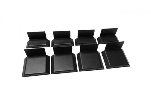 UCS Kabelbundel houder 1HE, D450mm, zwart, vast-2