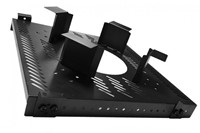 UCS Kabelbundel houder 1HE, D450mm, zwart, vast