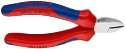 Knipex zijsnijtang verchroomd/comfort 125 mm