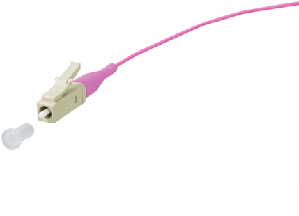 UCS Pigtail OM4, LC/UPC, 2m, violet