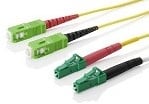 UCS Patchkabel OS2, LC/APC-SC/APC, duplex, 2mm, geel, 1m