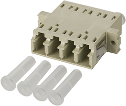 UCS Adapter MM, LC/PC, quad, beige (OM1 / OM2)