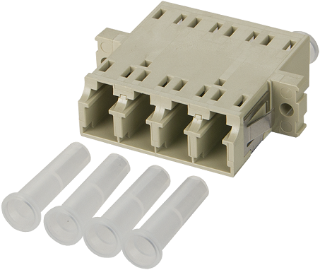 UCS Adapter MM, LC/PC, quad, beige (OM1 / OM2)