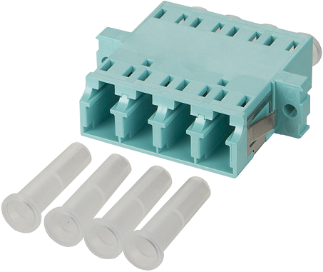 UCS Adapter OM3, LC/PC, quad, turquoise