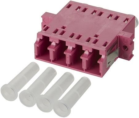 UCS Adapter OM4, LC/PC, quad, violet