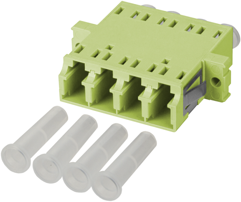 UCS Adapter OM5, LC/PC, quad, limoen groen
