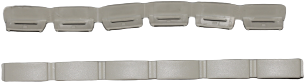 LexCom kleur strip 7035 grijs 60 poorten Op = Op