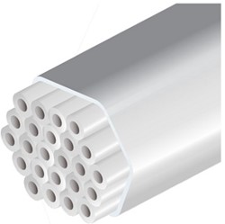 UCS LSHF subduct system 24 x 5/3.5mm, C-s2-d2, wit. (volle haspel 1000m)