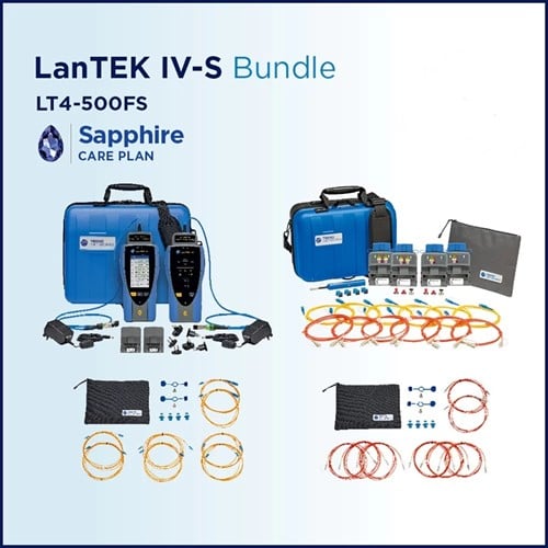 TREND Networks (Sapphire Care Plan 1jr) Bundel LanTEK IV-S 500MHz + FiberTEK IV + Accessoires. 
