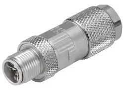M12-X stekerverbinding Cat.6A afgeschermd, IDC