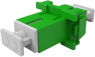 Commscope SC/APC SX adapter groen incl. retainer OC-ADK-S2-S2-NNCS
