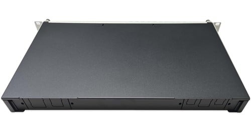 Datwyler prefab FO lade OV-S, 1HE, 24xLCQ, OM4, Ral7035 grijs verticaal (excl. lasbeschermers)-2