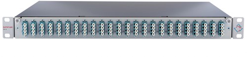 Datwyler prefab FO lade OV-S, 1HE, 24xLCQ, OM3, Ral7035 grijs verticaal (excl. lasbeschermers)