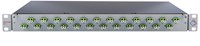 Datwyler prefab FO lade OV-S, 1HE, 6xLCD, OM5, Ral9005 zwart offset horizontaal (incl. lasbeschermers)