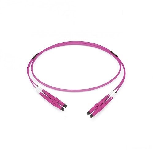 Datwyler Patchkabel OM4, LC/PC-LC/PC, duplex, violet, 2m