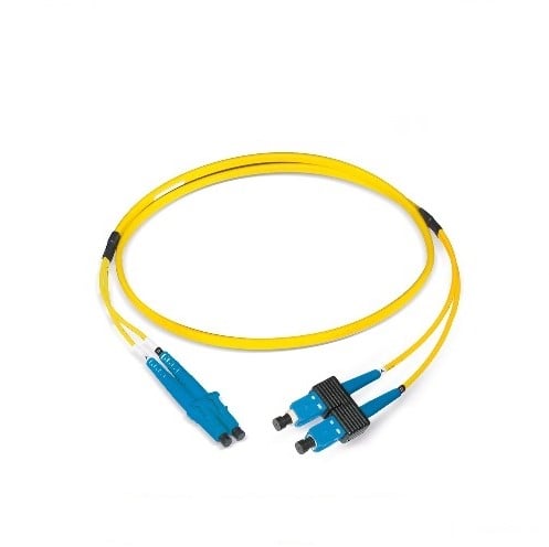 Datwyler Patchkabel OS2, LC/PC-SC/PC, duplex, geel, 6m