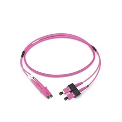 Datwyler Patchkabel OM4, LC/PC-SC/PC, duplex, violet (Kies lengte)
