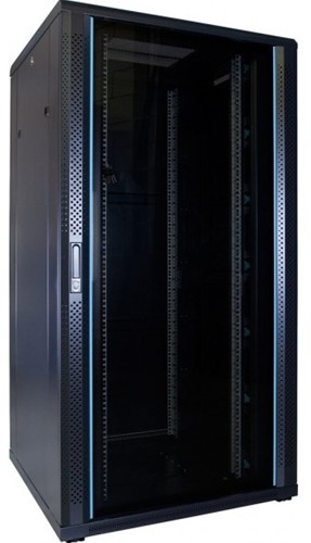 UCS netwerkkast 32HE, B800 D800, glazen deur, zwart