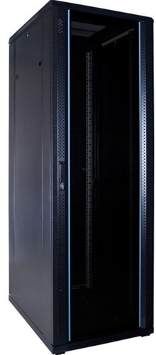 UCS netwerkkast 37HE, B600 D800, glazen deur, zwart