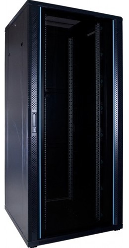 UCS netwerkkast 37HE, B800 D800, glazen deur, zwart