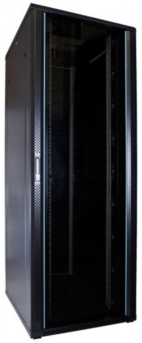 UCS netwerkkast 47HE, B800 D1000, glazen deur, zwart