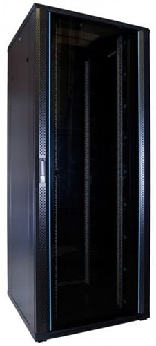 UCS netwerkkast 47HE, B800 D800, glazen deur, zwart