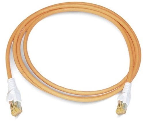 Datwyler Patchkabel S/FTP Cat6A, flex, Industrial PUR, oranje, 15m