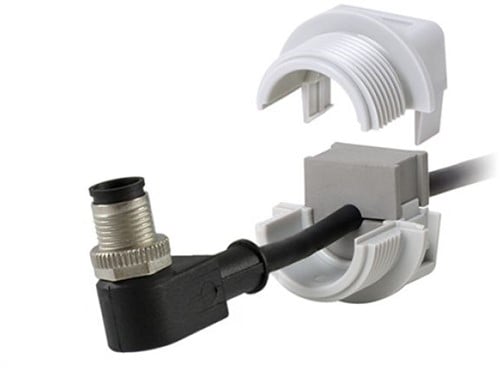 QVT20 Deelbare wartel+moer M20 grijs (IP54) (10 stuks)