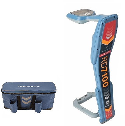 Radiodetection RD7100DL-MRX ontvanger met markerballenzoeker & draagtas. (afwaterings- en rioleringssector)
