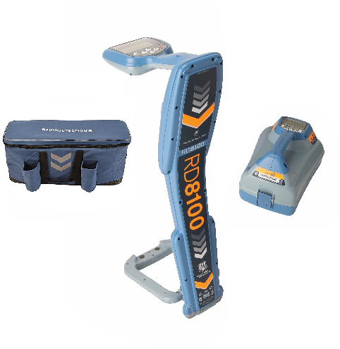 Radiodetection RD8100PDLM ontvanger met markerballenzoeker, Tx10 zender & draagtas (afwaterings- en rioleringssector)