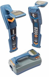 Radiodetection RD8200G systeem met RD8200 ontvanger GPS, Tx10 zender iLoc en draagtas.