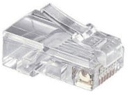 UCS modular plug RJ45 soepel plat 100 stuk(s)
