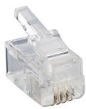 UCS modular plug RJ10 soepel plat 100 stuk(s)