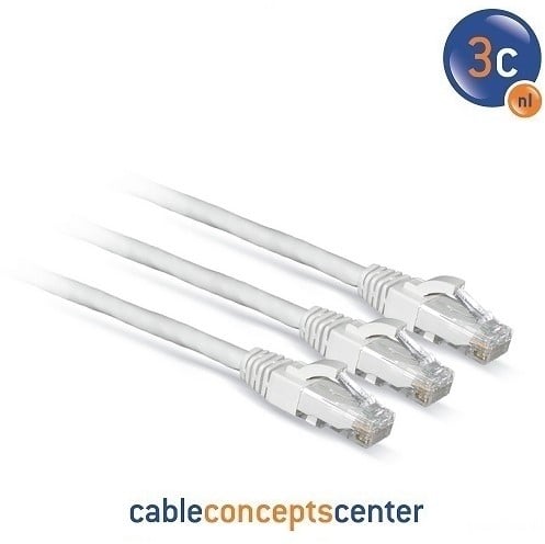 Datwyler Patchkabel U/UTP Cat6, flex, FR/PVC, grijs, 1m OP=OP