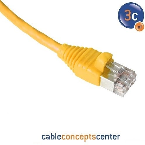 Datwyler Patchkabel U/UTP Cat6, flex, FR/PVC, geel, 2m OP=OP